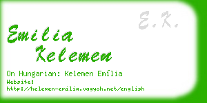 emilia kelemen business card